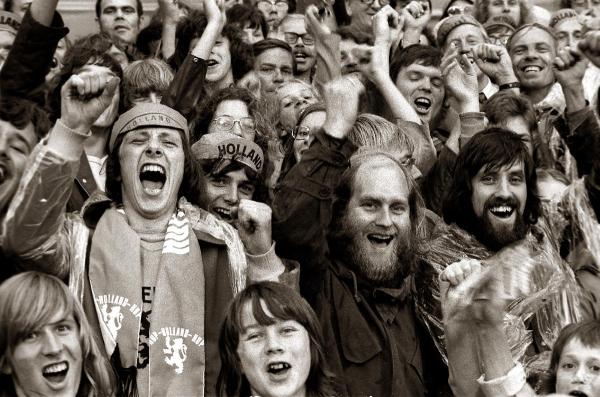 Spectators Oranje - Brazile, WK 1974